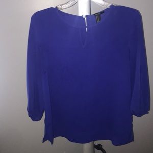 Royal Blue long sleeve blouse